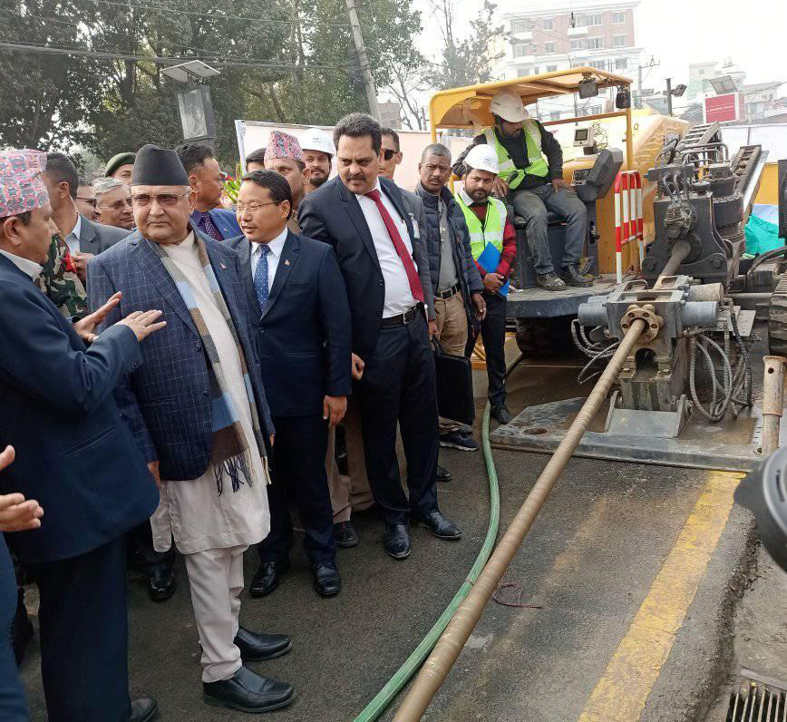 काठमाण्डौमा तार जमिन मुनी बिछ्याउने काम सुरु