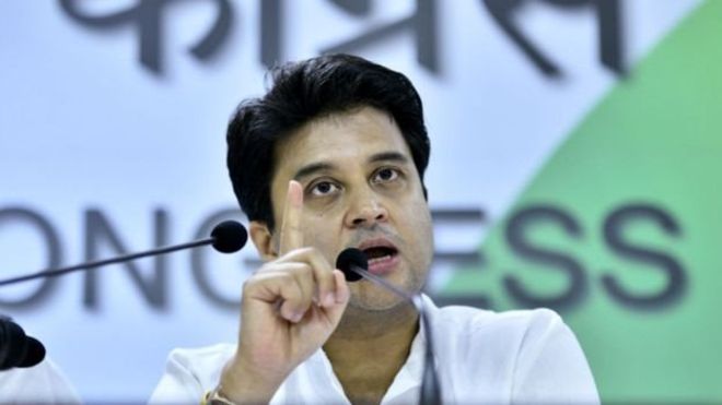 भारत : महासचिव ज्योतिरादित्य सिन्धियाद्वारा काङ्ग्रेस पार्टीबाट राजीनामा