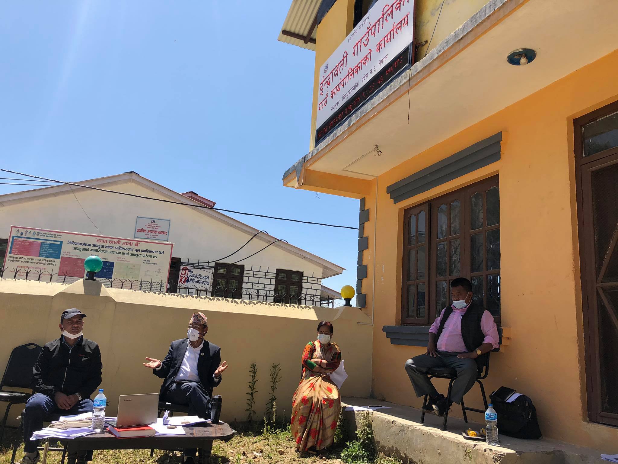 इन्द्रावती गाउँपालिकामा मा ५० लाखको कोरोना रोकथाम कोष