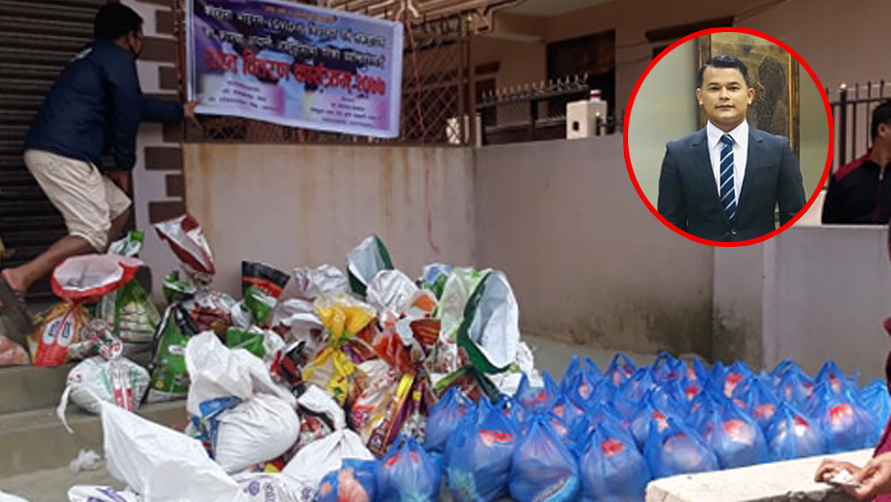 जापानमा बसेर नेपालमा सहयोग गर्ने मनकारी युवाः ५८ परिवारलाई खाद्यान्न वितरण