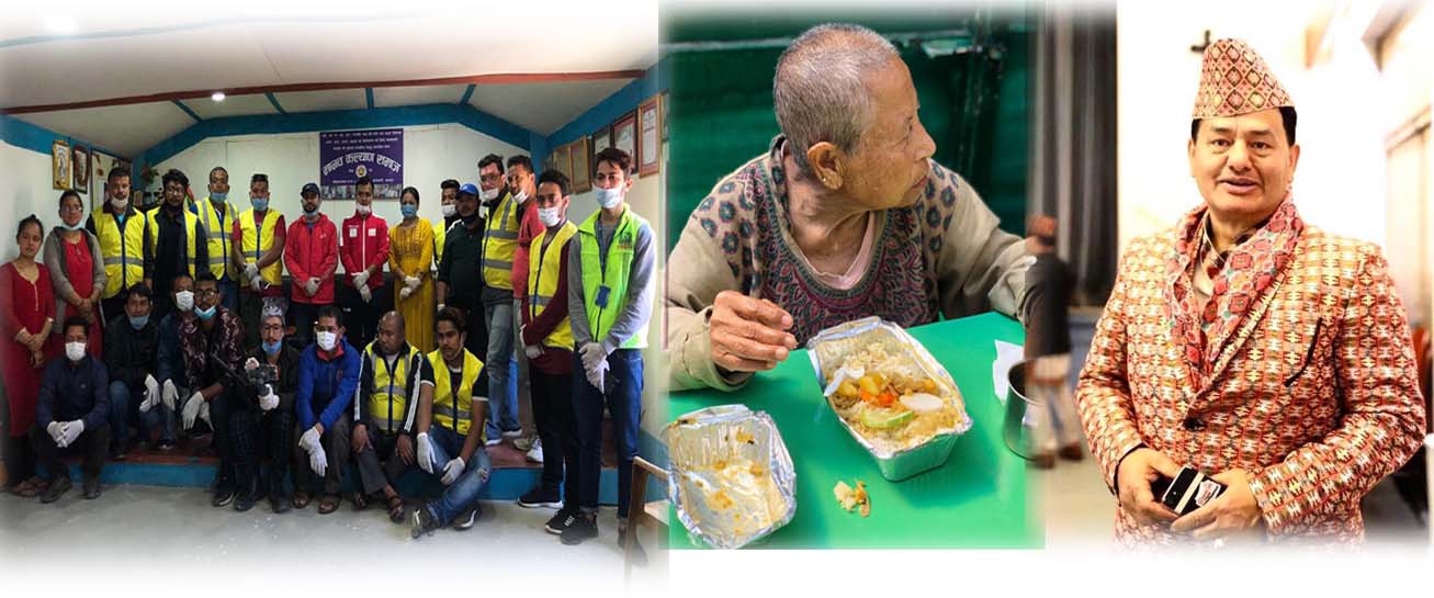 अस्ट्रियाबाट सामाजसेवी विकास कार्कीको आर्थिक सहयोगमा  १ सय ५० जना भन्दा बढीलाइ खाना