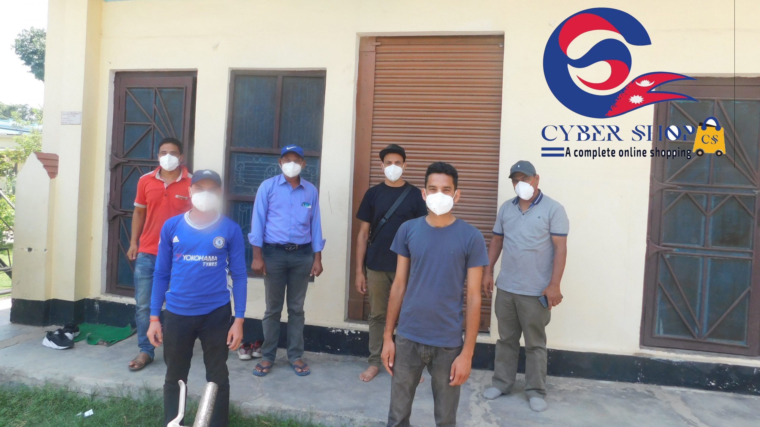 अनलाइन सपिङ्ग ‘साइवर सप’ द्वारा शुक्लाफाँटाका सञ्चारकर्मीलाई मास्क वितरण