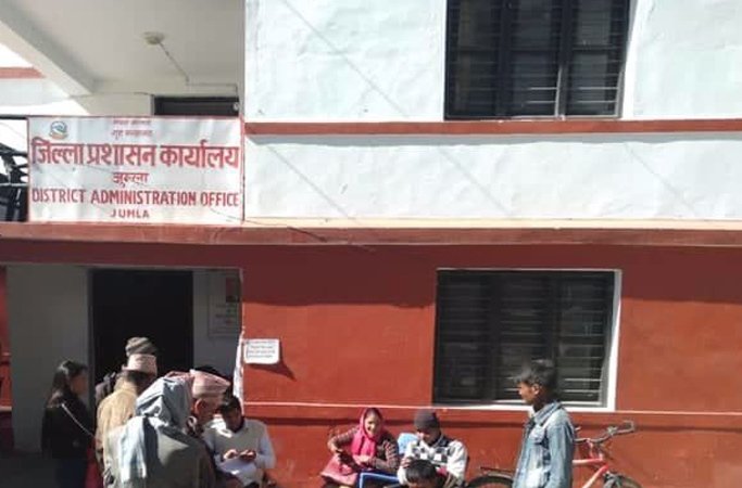 कोरोना संक्रमित बढेपछि जुम्ला सदरमुकाममा निषेधाज्ञा