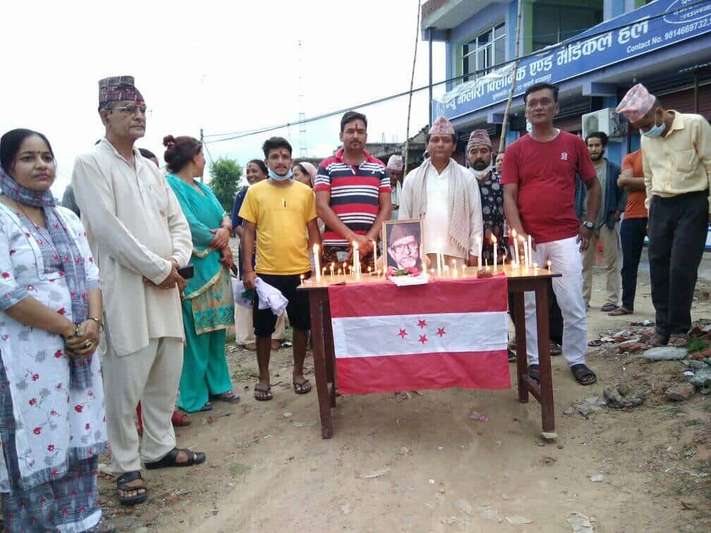 विपि कोईरालाको ३८ औं स्मृति दिवस कञ्चनपुरको शुक्लाफाँटामा दीप प्रज्वलन गरि मनाइयाे