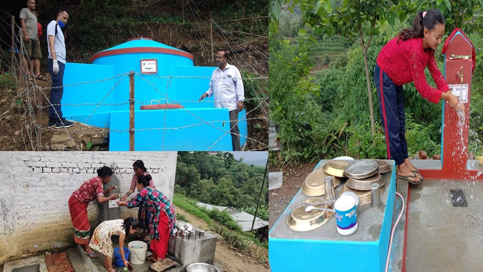 एक घर एक धाराले सिपापोखरे मिजारटोलमा ल्याएको खुशियाली