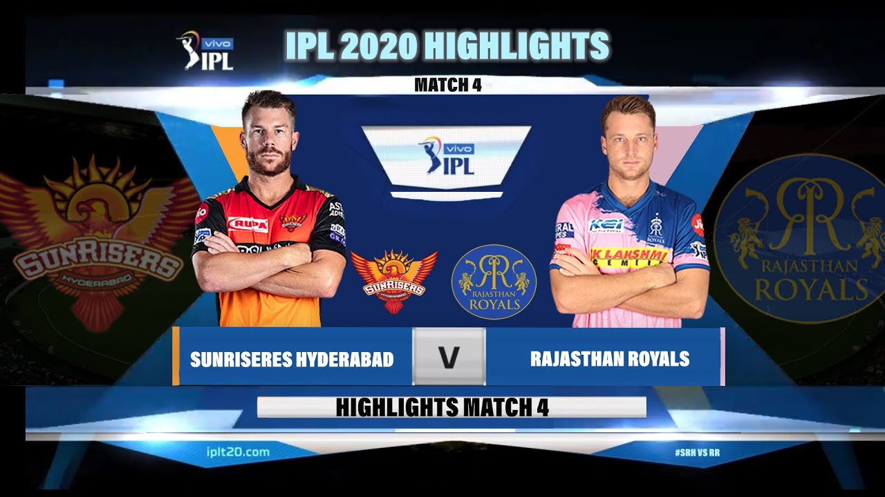 आईपीएल क्रिकेटमा सनराइजर्स हैदराबादद्वारा राजस्थान रोयल्स ८ विकेटले पराजित