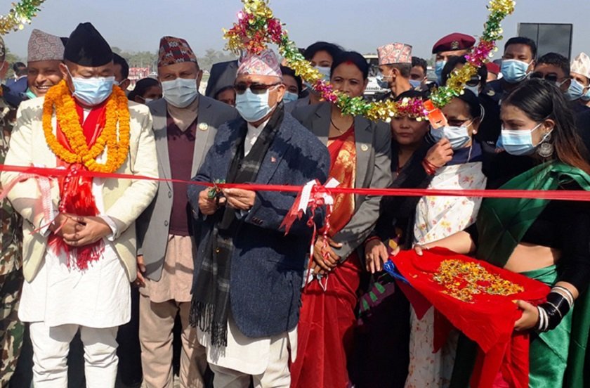 प्रधानमन्त्रीद्वारा राप्ती नदीमा पुल उद्घाटन