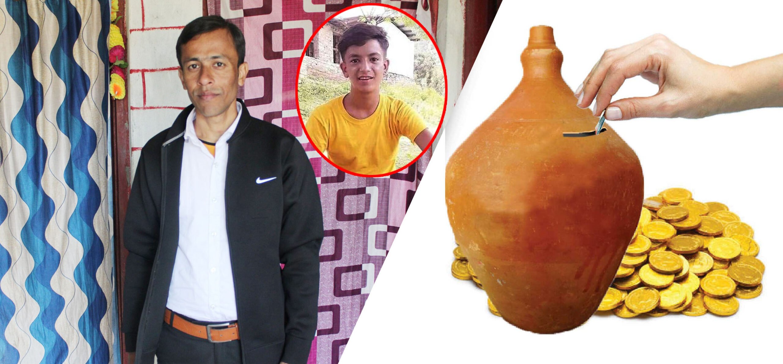 मृतक गोपाल बोहराको परिवारको लागि दिल्लीमा सहयोग रकम संकलन गर्दै युवा समाजसेवी बाशुदेव मिश्र