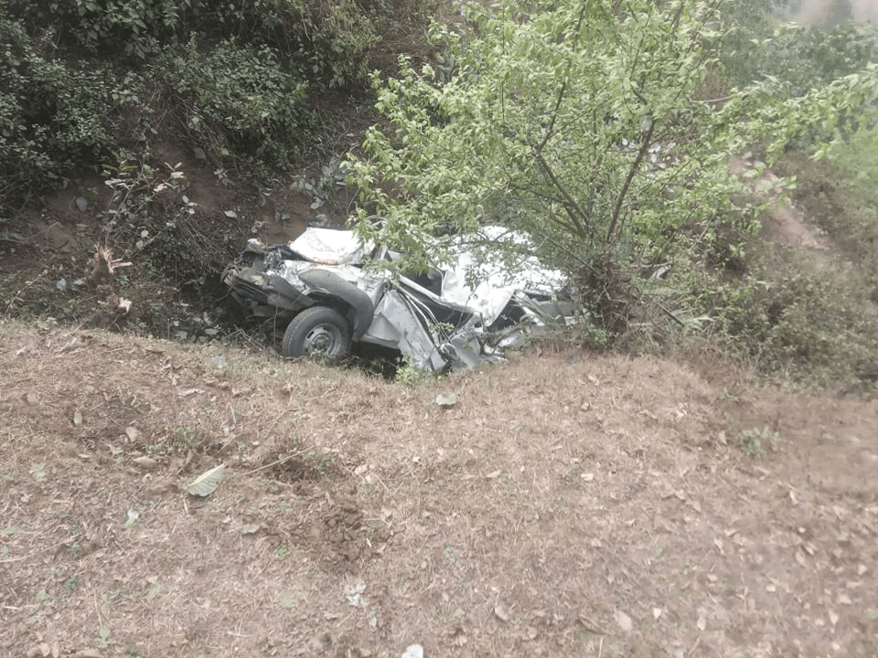 गोकुलेश्वर-चाैपाता सडकखण्डमा भएको जीप दुर्घटनामा चालक सहित ३ जनाको मृत्यु, ४ जना घाइते