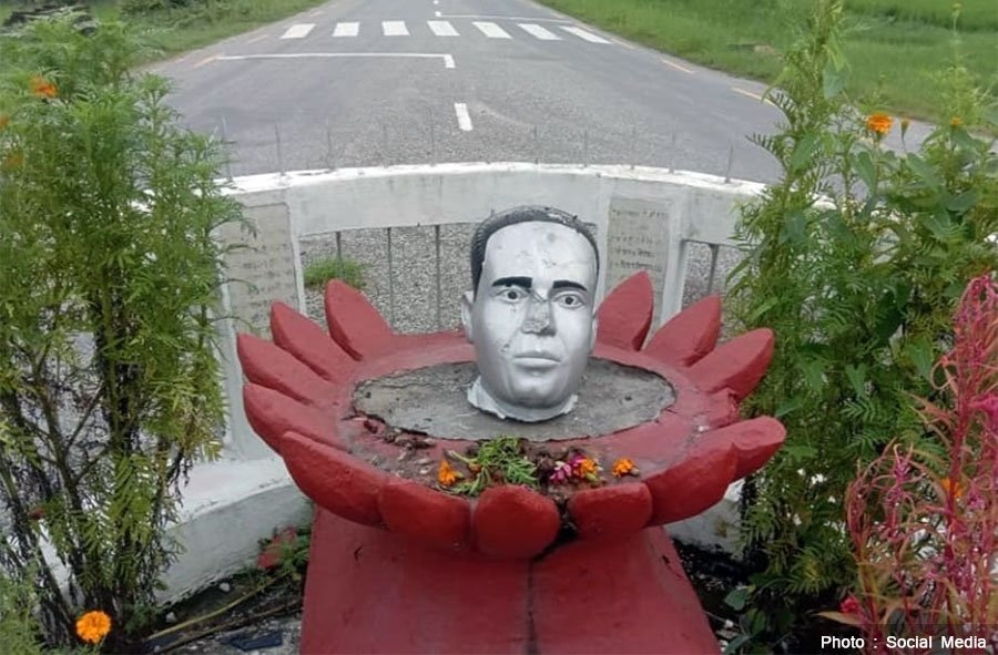 महाकवि लक्ष्मीप्रसाद देवकोटाको सालिक तोडफोड