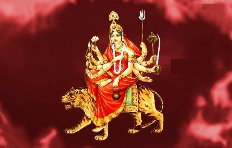 नवरात्रको तेस्रो दिन आज चन्द्रघण्टा देवीको विधिपूर्वक पूजा आराधना गरिँदै