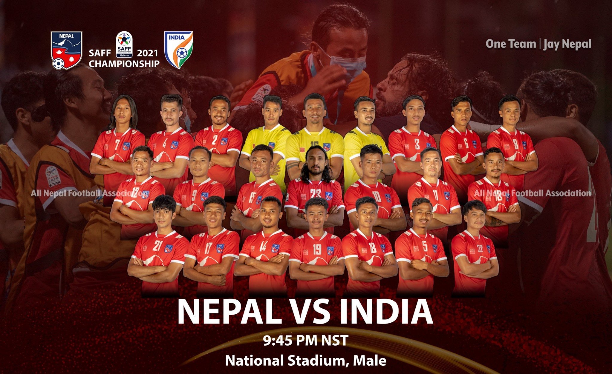 साफ च्याम्पियनसिपमा नेपालले आज भारतसँग प्रतिस्पर्धा गर्दै