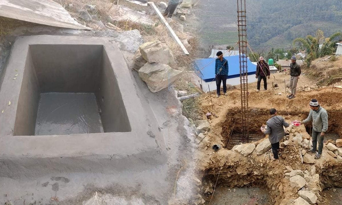 रामेछापको माथिल्लो ढाँडेमा विकास निर्माणको काम धमाधम हुँदै, केही समयपछी स्थानीयलाइ सहज हुने ।