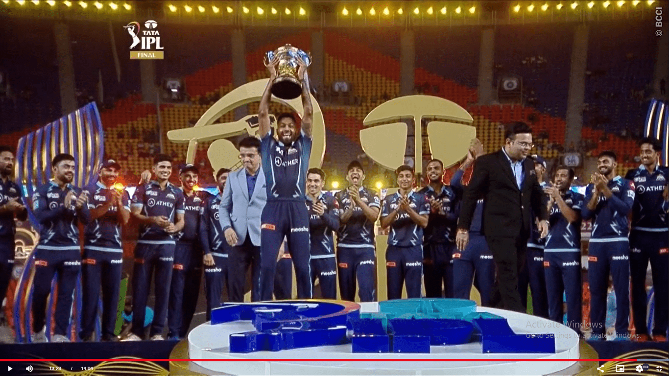 आइपीएलको उपाधि गुजरातलाई