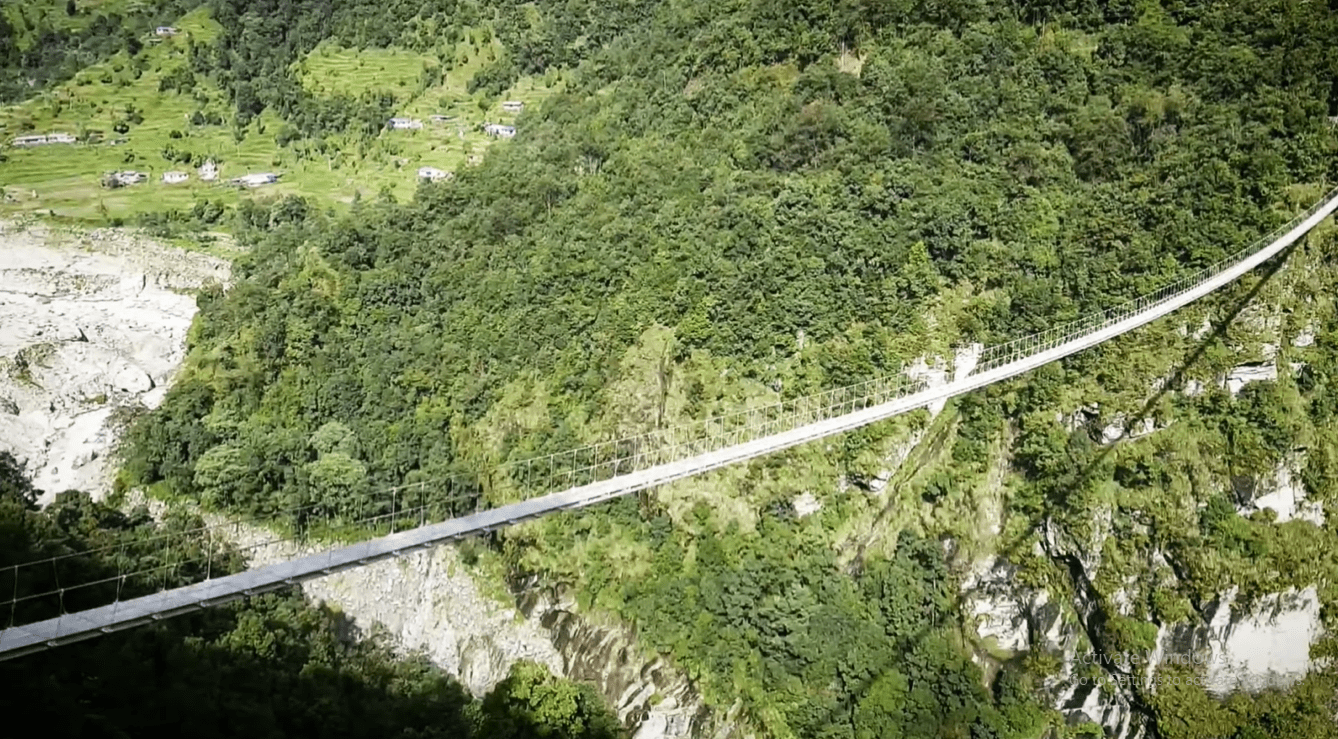 हेलम्बुमा नेपालकै लामो झोलुङ्गे पुल निर्माण, साहसिक खेल ‘बन्जी’ पनि संचालन हुने
