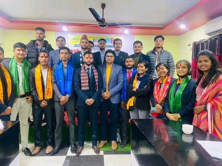 धनगढी जुनियर जेसीज वर्ष २०२३ को लागि अध्यक्षमा चेतन पाण्डेय चयन