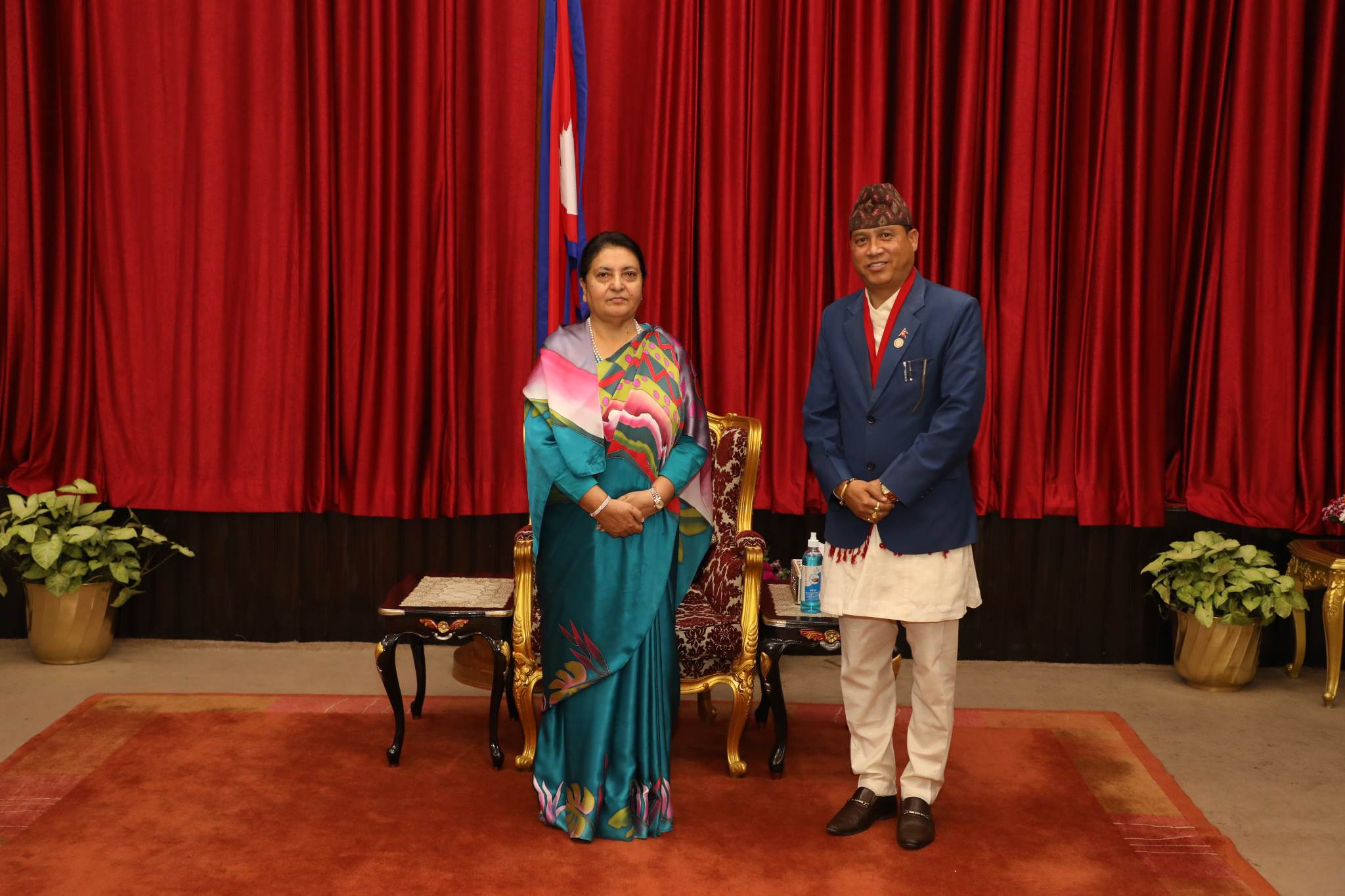 नेसनल प्याब्सनका अध्यक्ष हमाल सहितको टोलीले गर्‍यो राष्ट्रपति सँग भेटवार्ता, मुलुकको वर्तमान अवस्थाका बारेमा छलफल