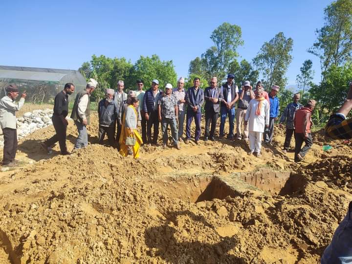 वेदकोट नगरपालिका वडा नम्वर ९ वडा कार्यालय शिलन्यास