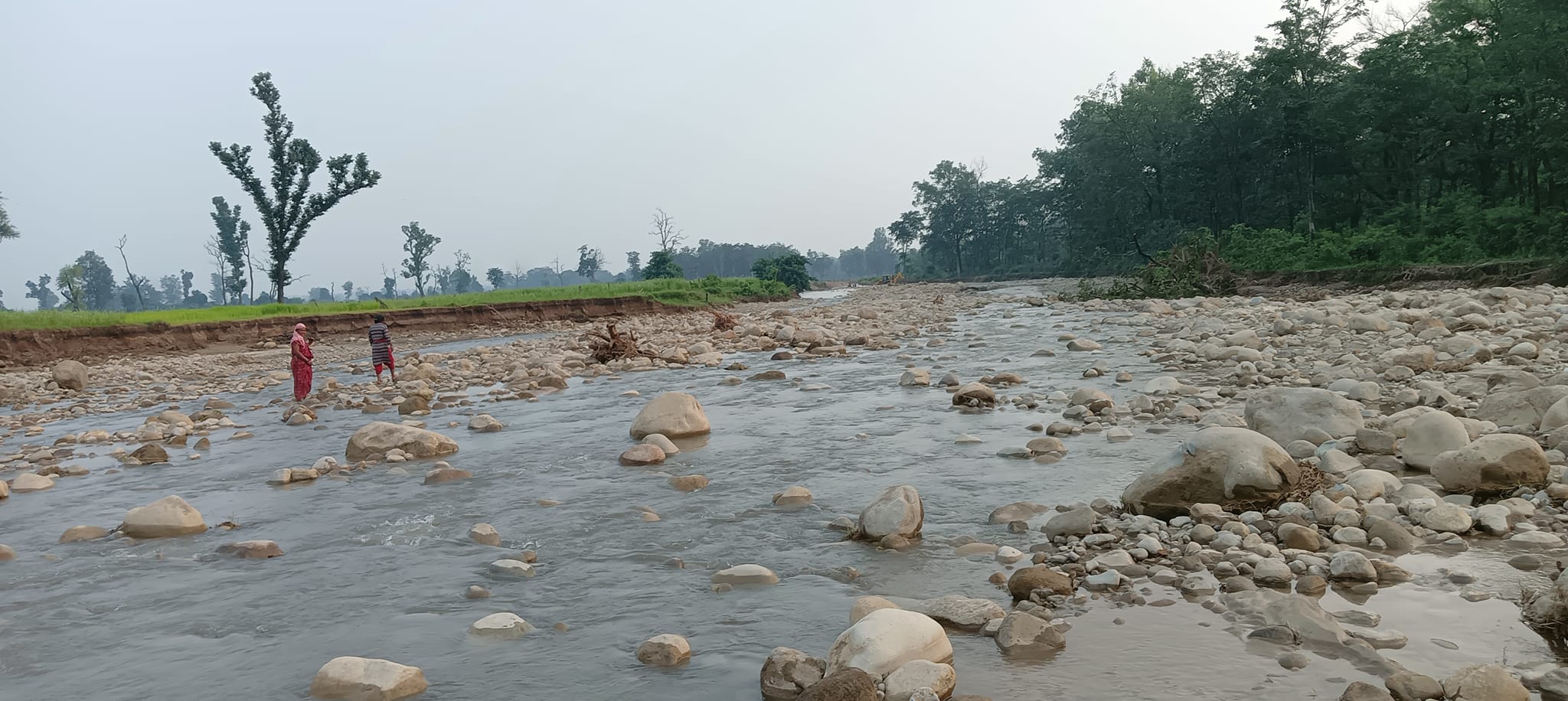 अवैध नदिजन्य पदार्थ उत्खनन गर्नेलाई कारवाही गर्ने शुक्लाफाँटा नगरपालिका–८ को चेतावनी