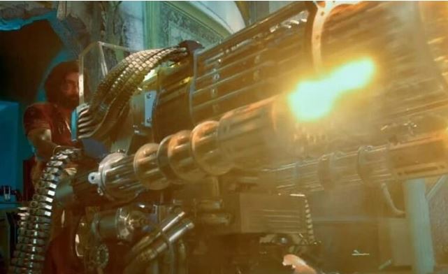 ४ महिना लगाएर बनाइएको थियो ‘एनिमल’को ५ सय केजीको मेशिनगन