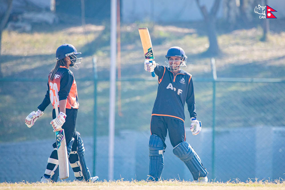 प्रधानमन्त्री महिला टी- २० मा एपीएफको लगातार पाँचौँ जित