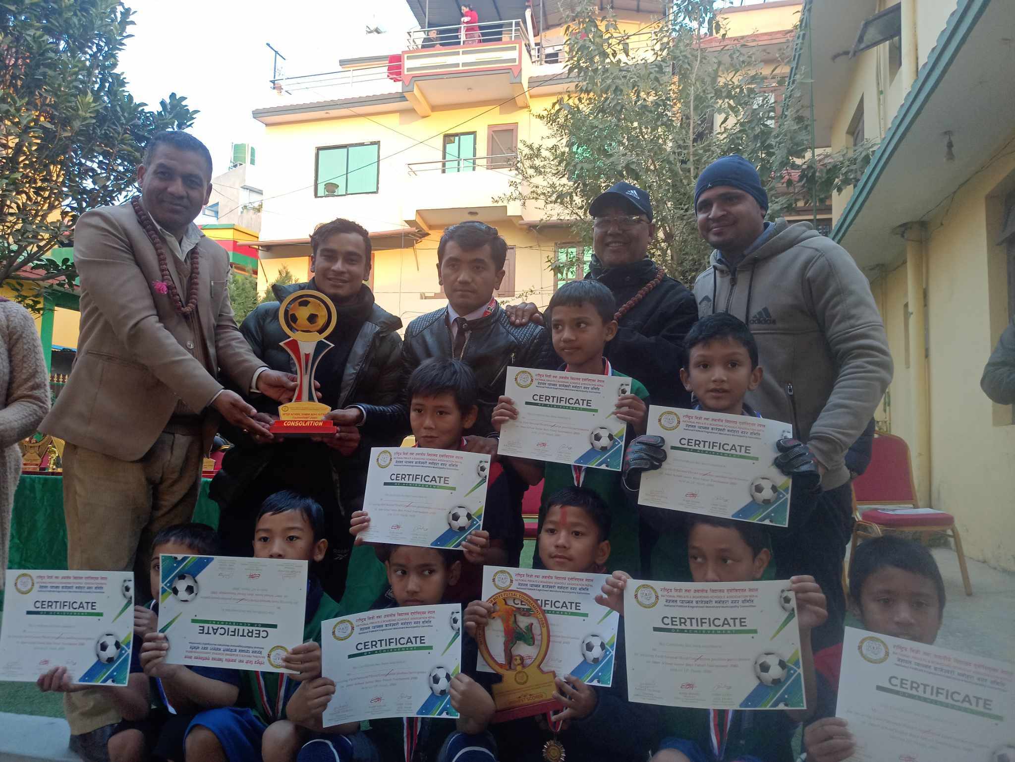 नेशनल प्याब्सन कागेश्वरी मनोहरा नगरस्तरीय जुनिएर फुटसल प्रतियोगितामा अर्किड स्कुल चौथो