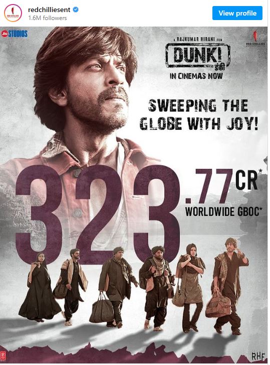 ‘सालार’काे सुनामीमा पनि डंकीले कमायाे ३२३ कराेड