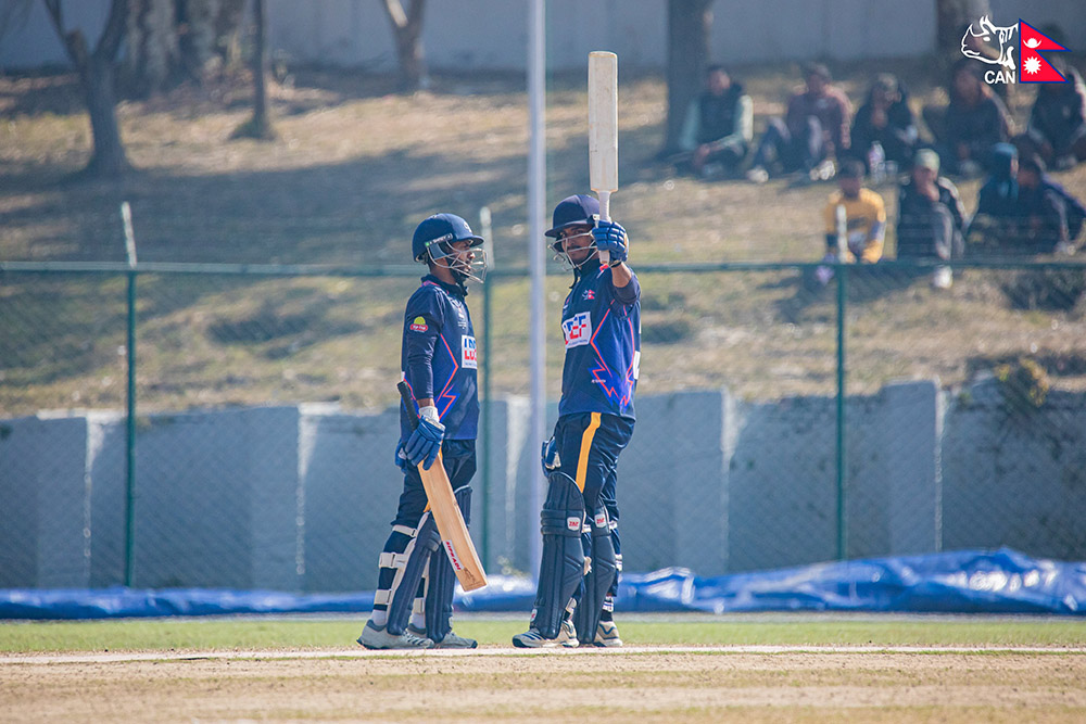 राशिद खानको शतकमा पुलिसले बागमतीलाई दियो २८३ रनको लक्ष्य