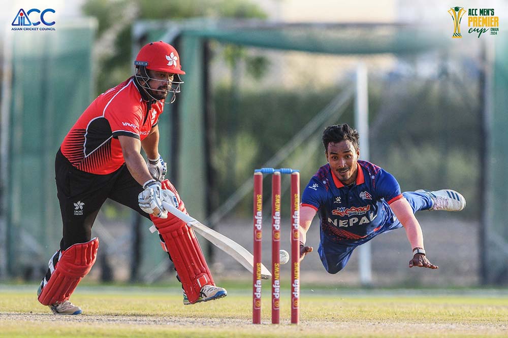 नेपाल हङकङसँग पराजित