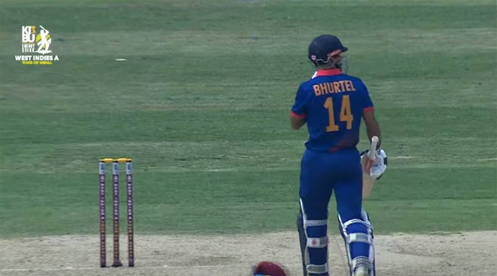 नेपालले दोस्रो विकेट गुमायो, कुशल भुर्तेल आउट