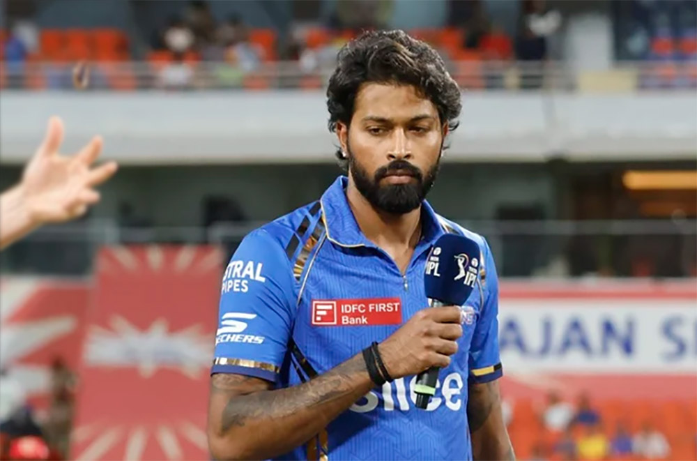 हार्दिक पाण्डेयलाई १२ लाख जरीवाना