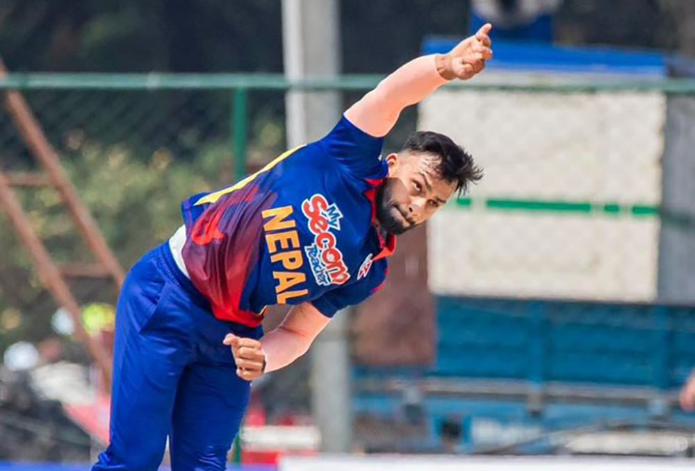 नेपाललाई तेस्रो सफलता, भुर्तेलले लिए दोस्रो विकेट