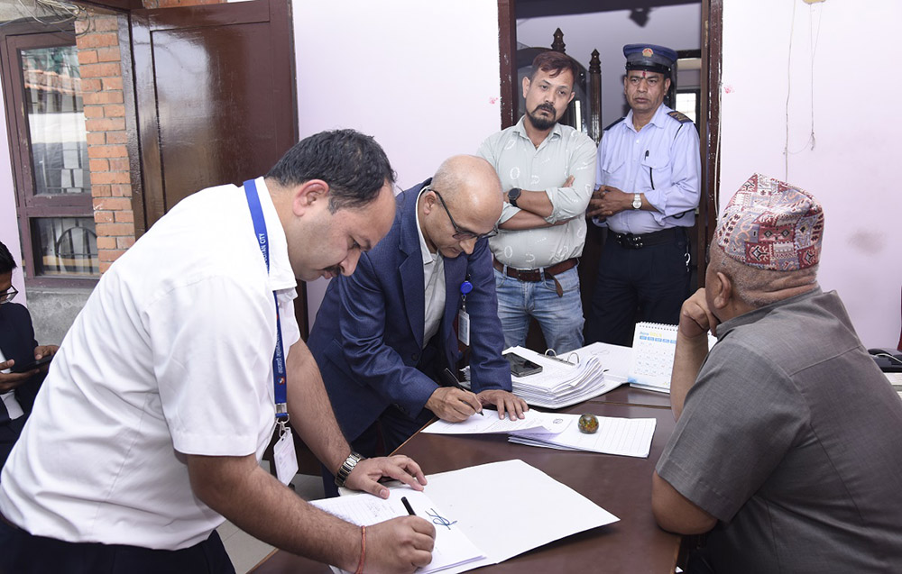 न्यूरोडको आरबी कम्प्लेक्स र पिपुल्स प्लाजालाई कर भुक्तानी र कर विवरण बुझाउन महानगरको पत्र