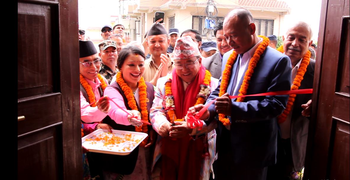ललितपुरको महालक्ष्मी नगरपालिका–८ को नवनिर्मित वडा कार्यालय भवनको उद्घाटन