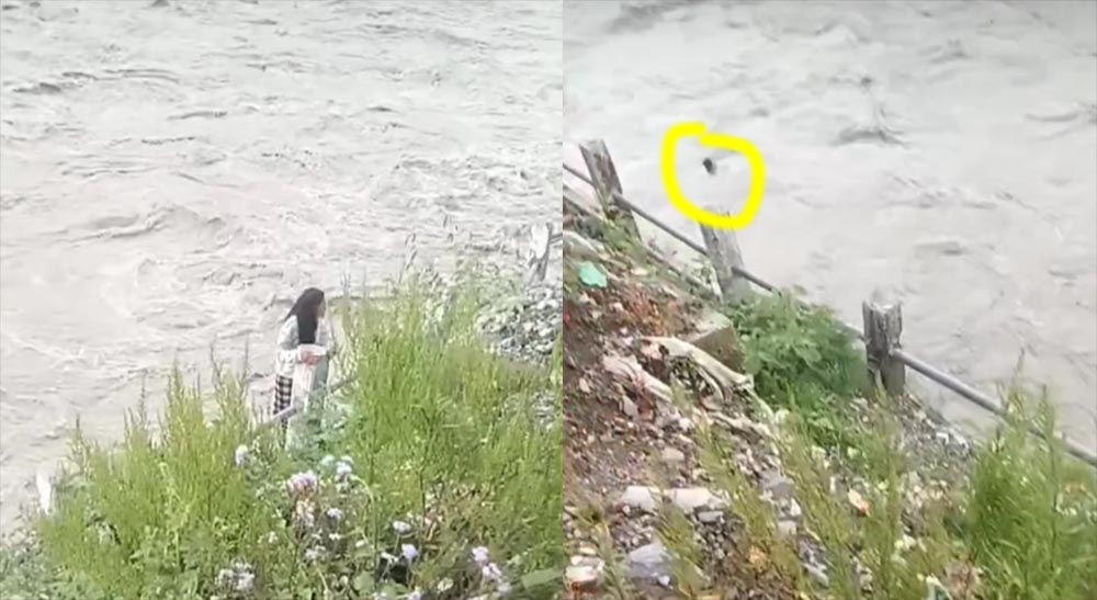 सुरक्षाकर्मीले जोगाउने प्रयास गर्दैगर्दा महाकालीमा हाम फालेर किशोरी बेपत्ता