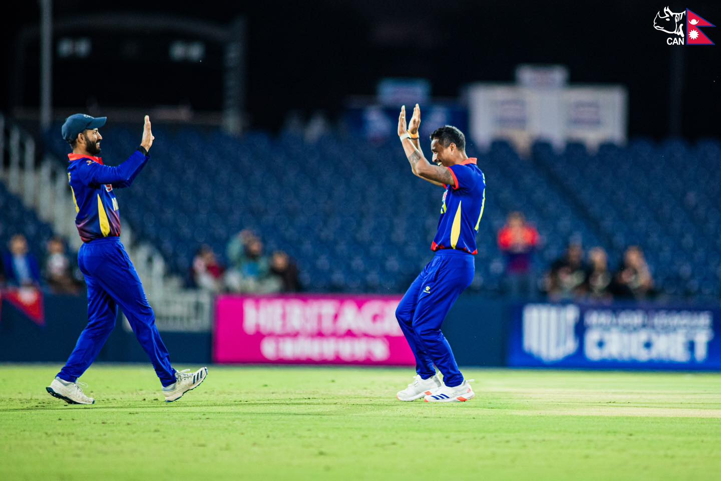 अमेरिकाले नेपाललाई दियाे १ सय ५७ रनकाे लक्ष्य