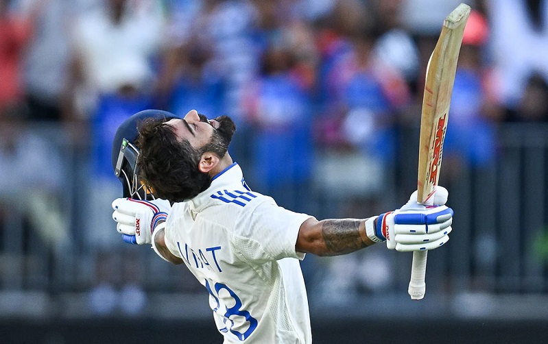 भारतले अस्ट्रेलियालाई दियाे ५ सय ३४ रनकाे लक्ष्य, टेस्ट क्रिकेटमा काेहलीकाे ३०औं शतक