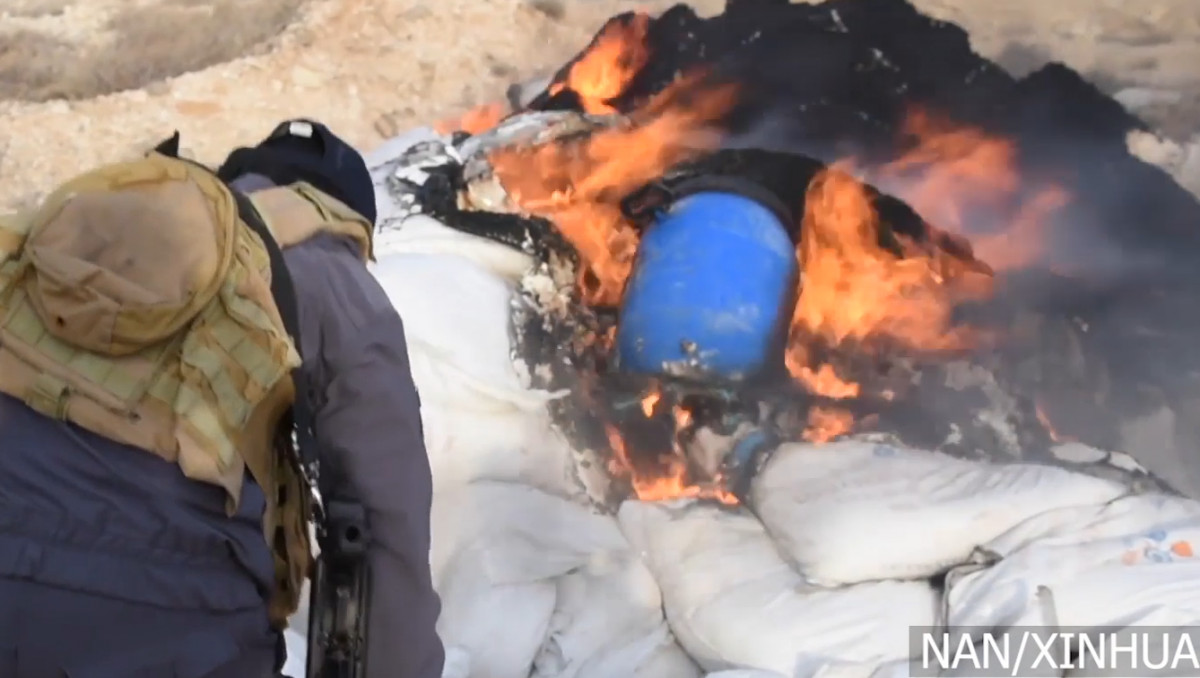 सिरियाली अधिकारीहरूद्वारा दमास्कसमा ३० टन रसायन नष्ट