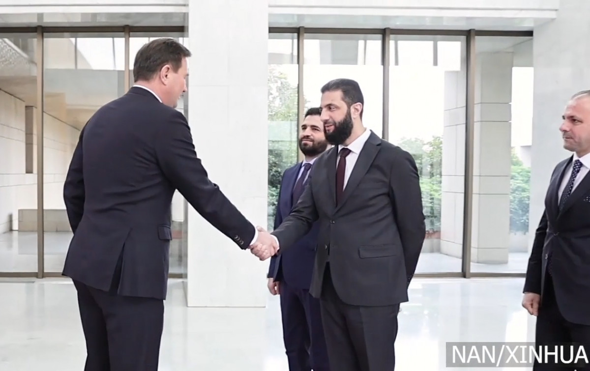 सिरियाली अन्तरिम सरकारद्वारा बेलारूसी प्रतिनिधिमण्डललाई स्वागत