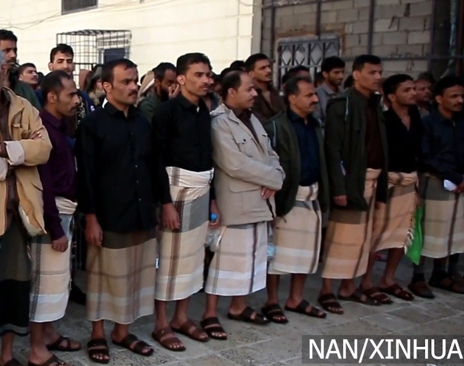 यमनका हुथी विद्रोहीहरूद्वारा एकतर्फी रूपमा १५३ युद्धबन्दी रिहा