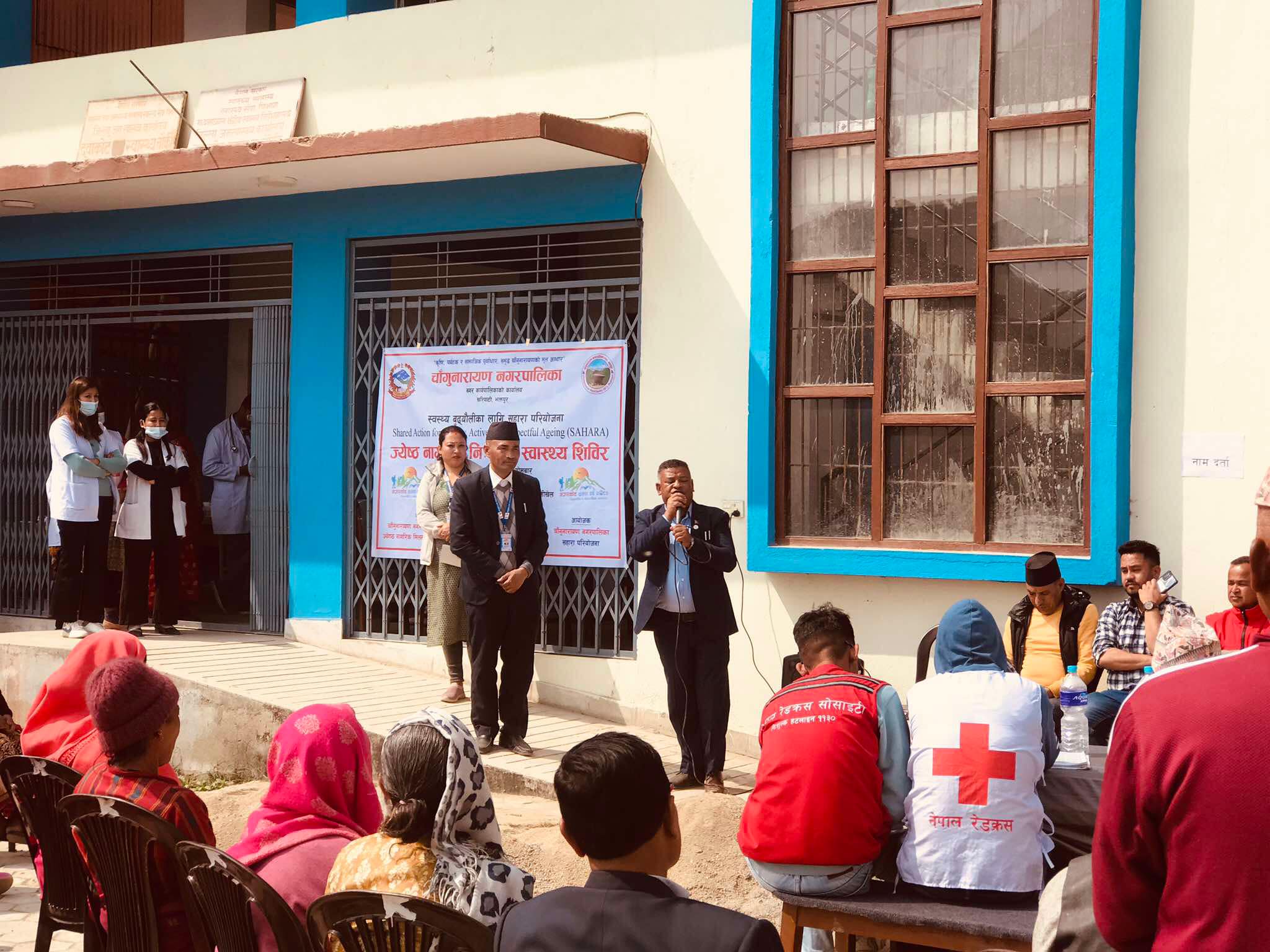 घरआँगनमै निःशुल्क स्वास्थ्य सेवा पाएपछि भक्तपुरका जेष्ठ नागरिक दंग