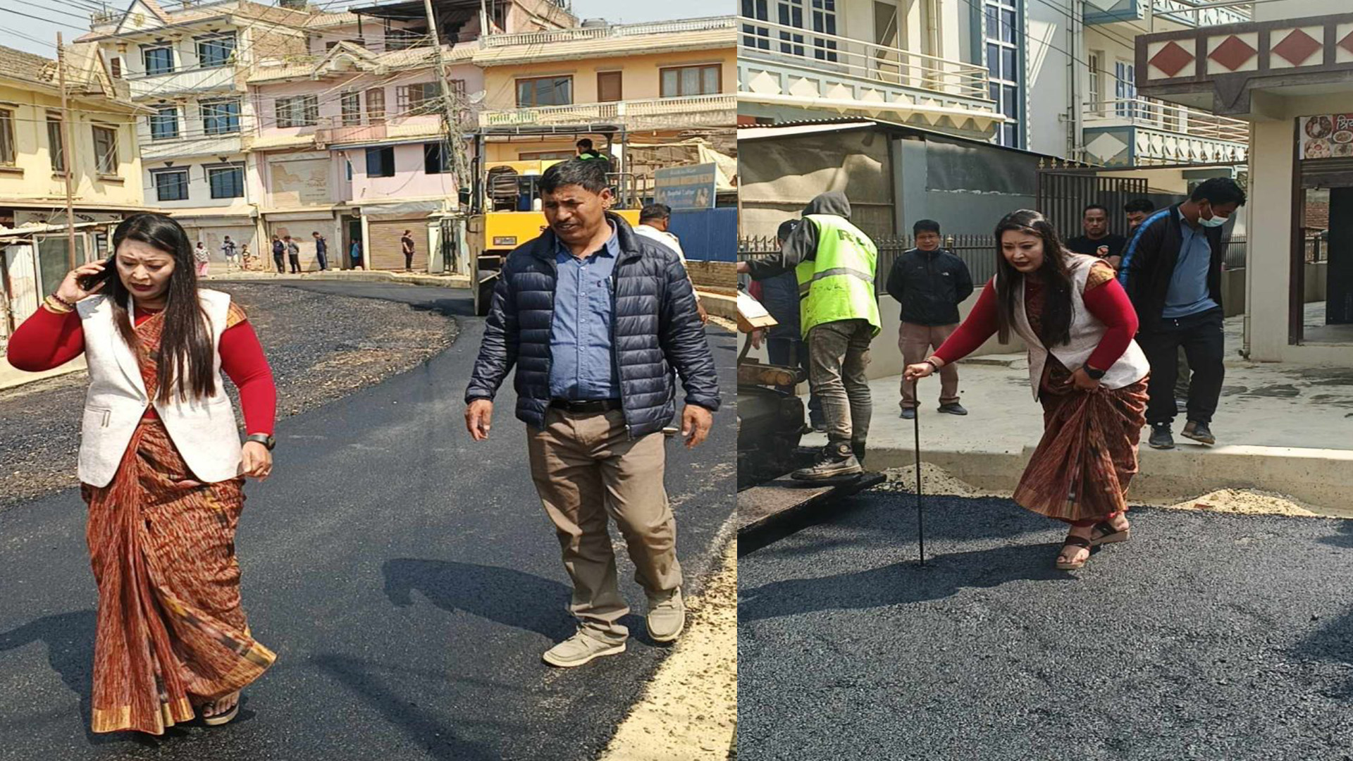 चाङ्गाथलीको सडक कालोपत्रे: यात्रु र स्थानीयको जीवन सहज बन्यो