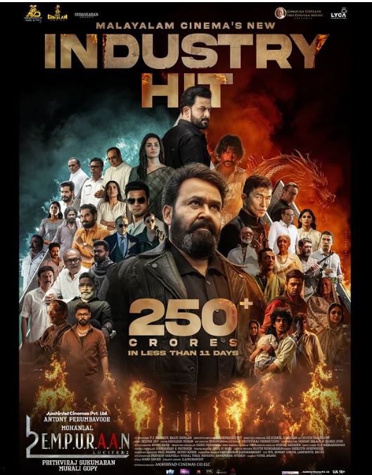 मोहनलालको एम्पुरान बन्यो सबैभन्दा बढी कमाउने मलायालम फिल्म
