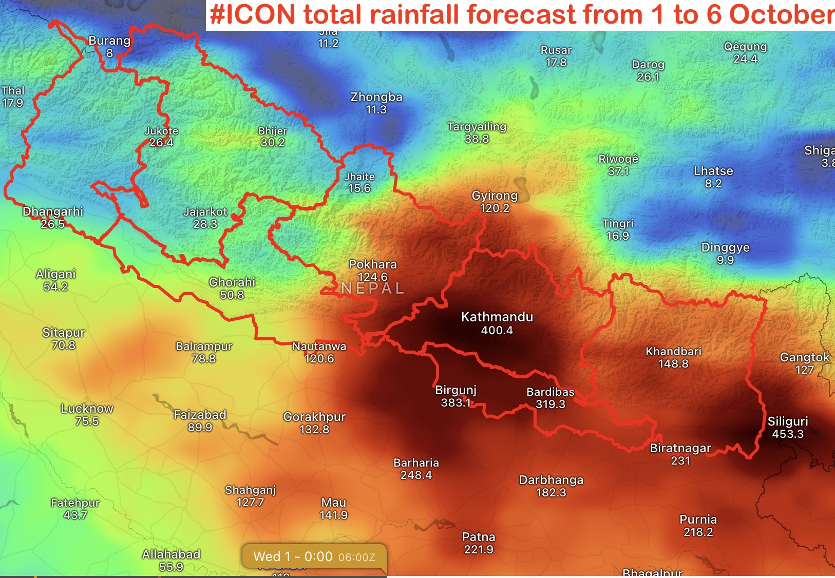 आजराति देखि अर्को मनसुनी प्रणाली सक्रिय हुने भएकाले थप वर्षाको सम्भावना