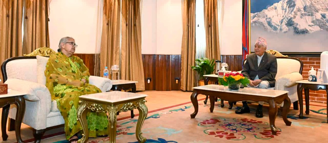 राष्ट्रपति पौडेल र प्रधानमन्त्री कार्कीबिच भेटवार्ता
