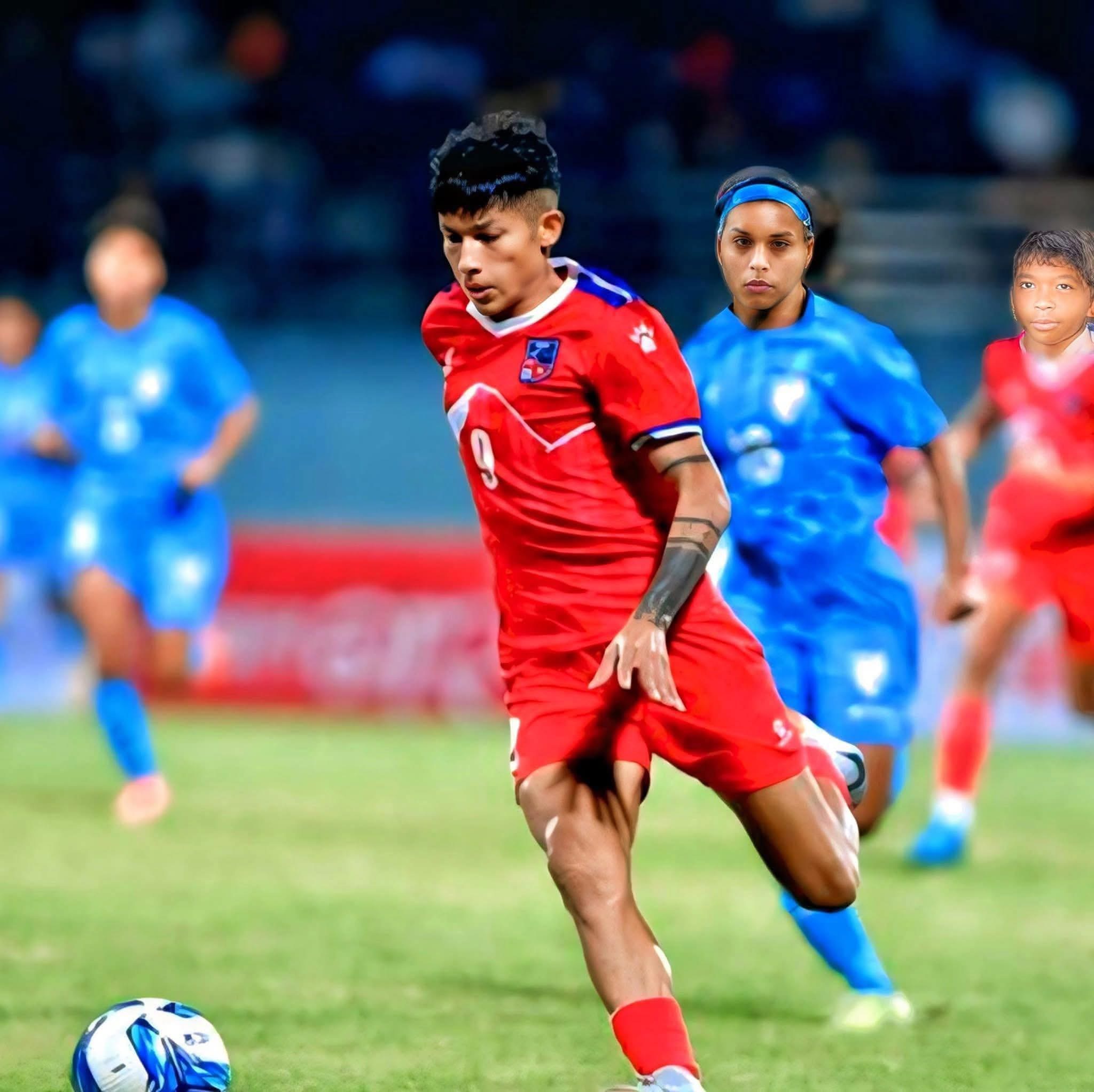 ट्राई-नेशन्स महिला फुटबलमा नेपालद्वारा भारत पराजित, साम्बाको दुई गोल